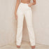 Fashion Pocketed PU Bag Hip Fleece Straight Leg Pants Leather Pants - ROUTINE FASHION